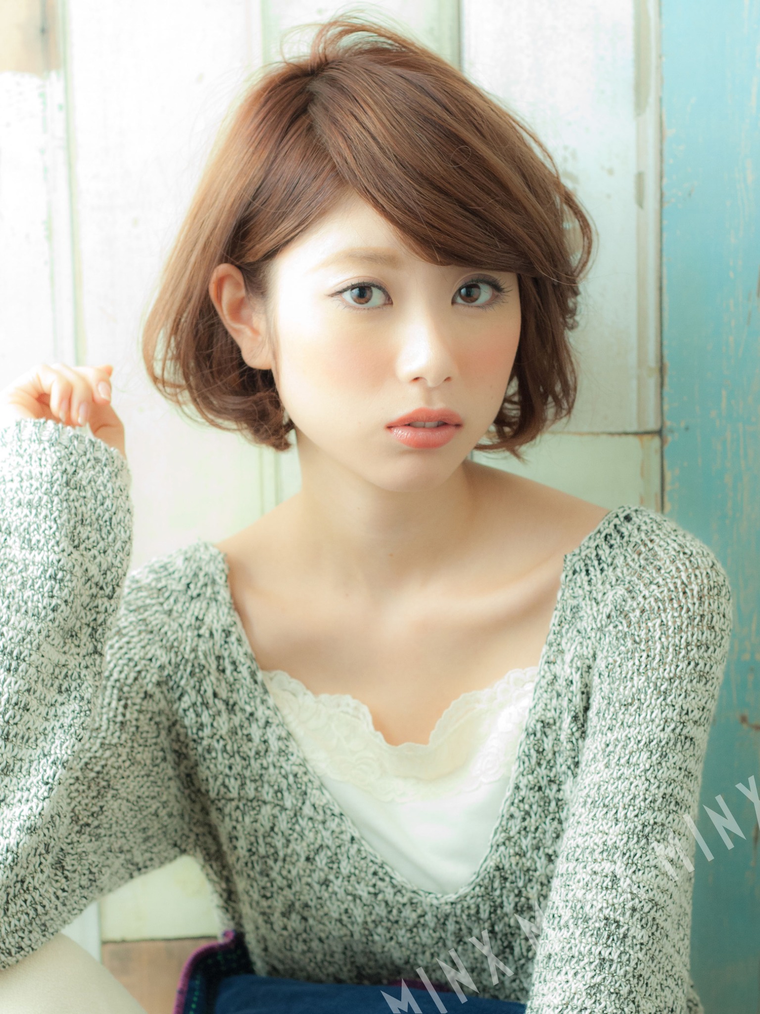 ニュアンスストレートバルーンボブ | 表参道銀座原宿の美容院MINX