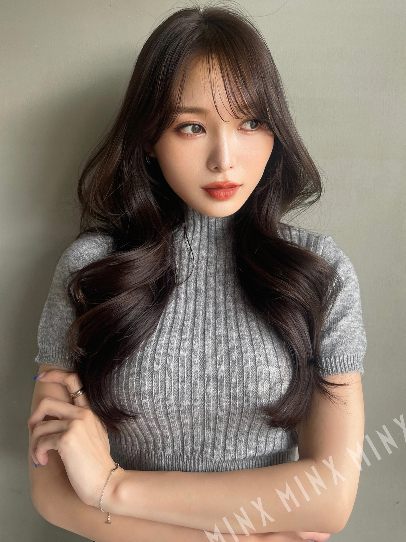 上品な色気のでる韓国レイヤー | 表参道銀座原宿の美容院MINX