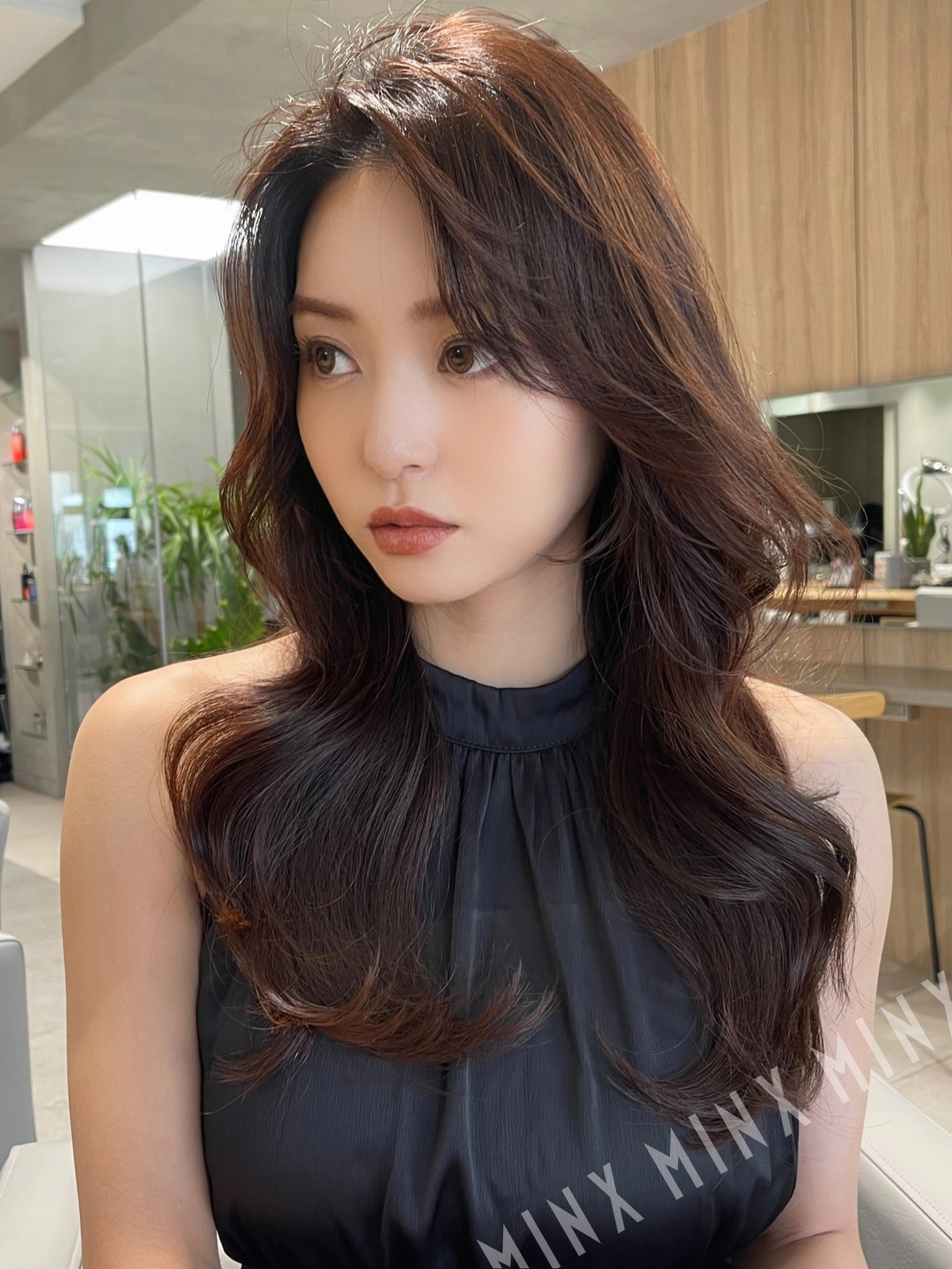 上品な色気の出る韓国レイヤー | 表参道銀座原宿の美容院MINX