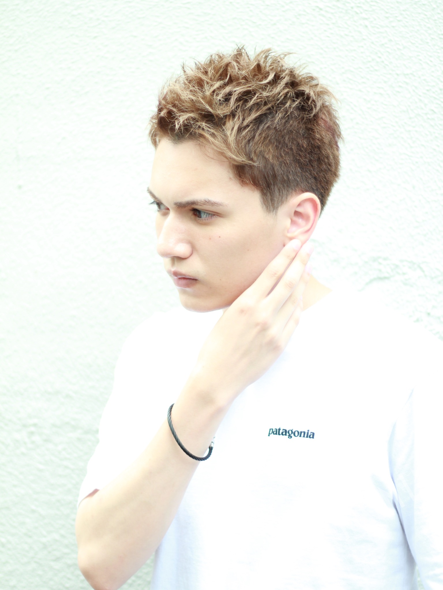 Minx安田メンズヘア ハイトーンベリーショート 表参道銀座原宿の美容院minx