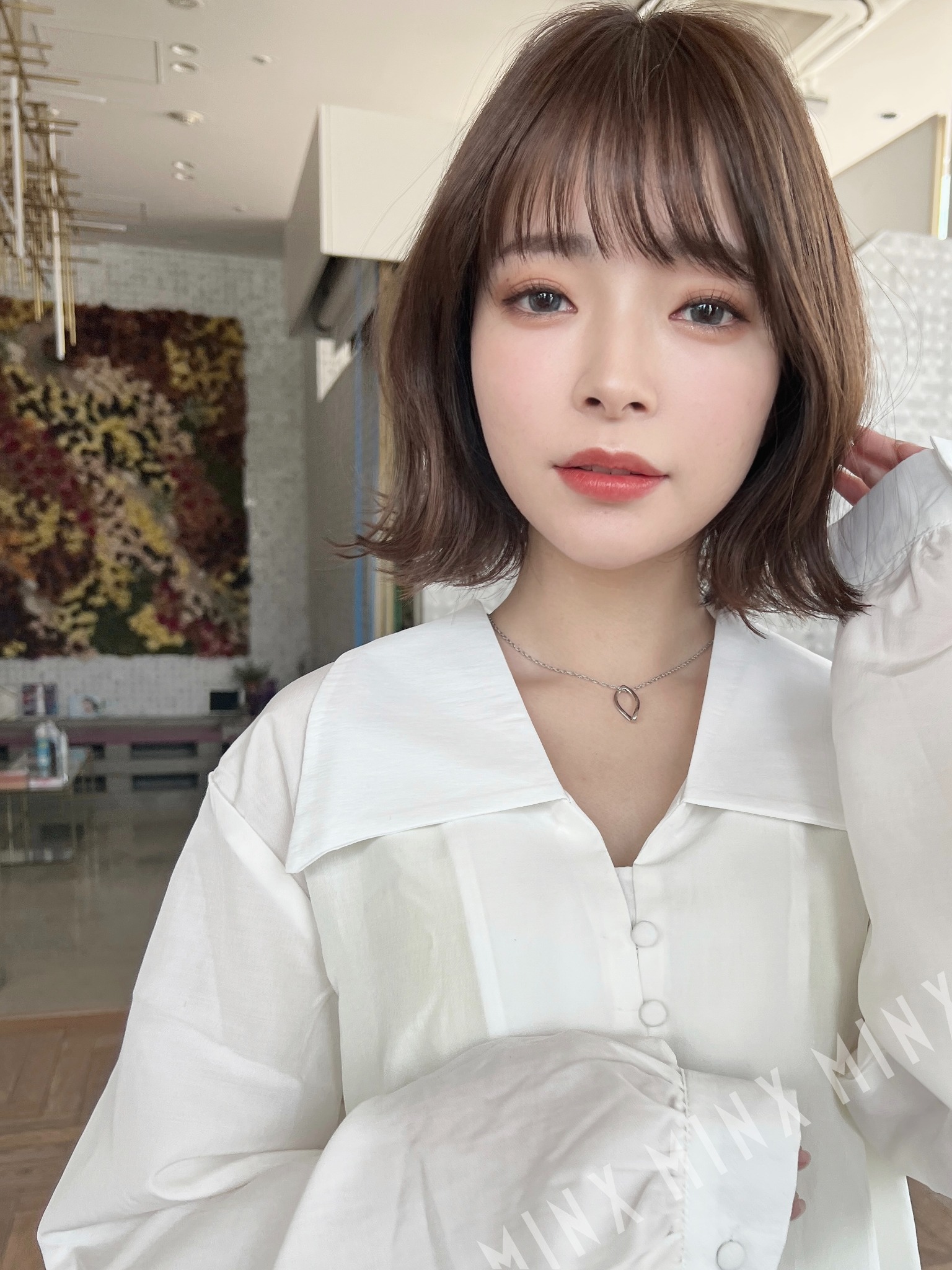 韓国風bob×ナチュラルベージュ | 表参道銀座原宿の美容院MINX