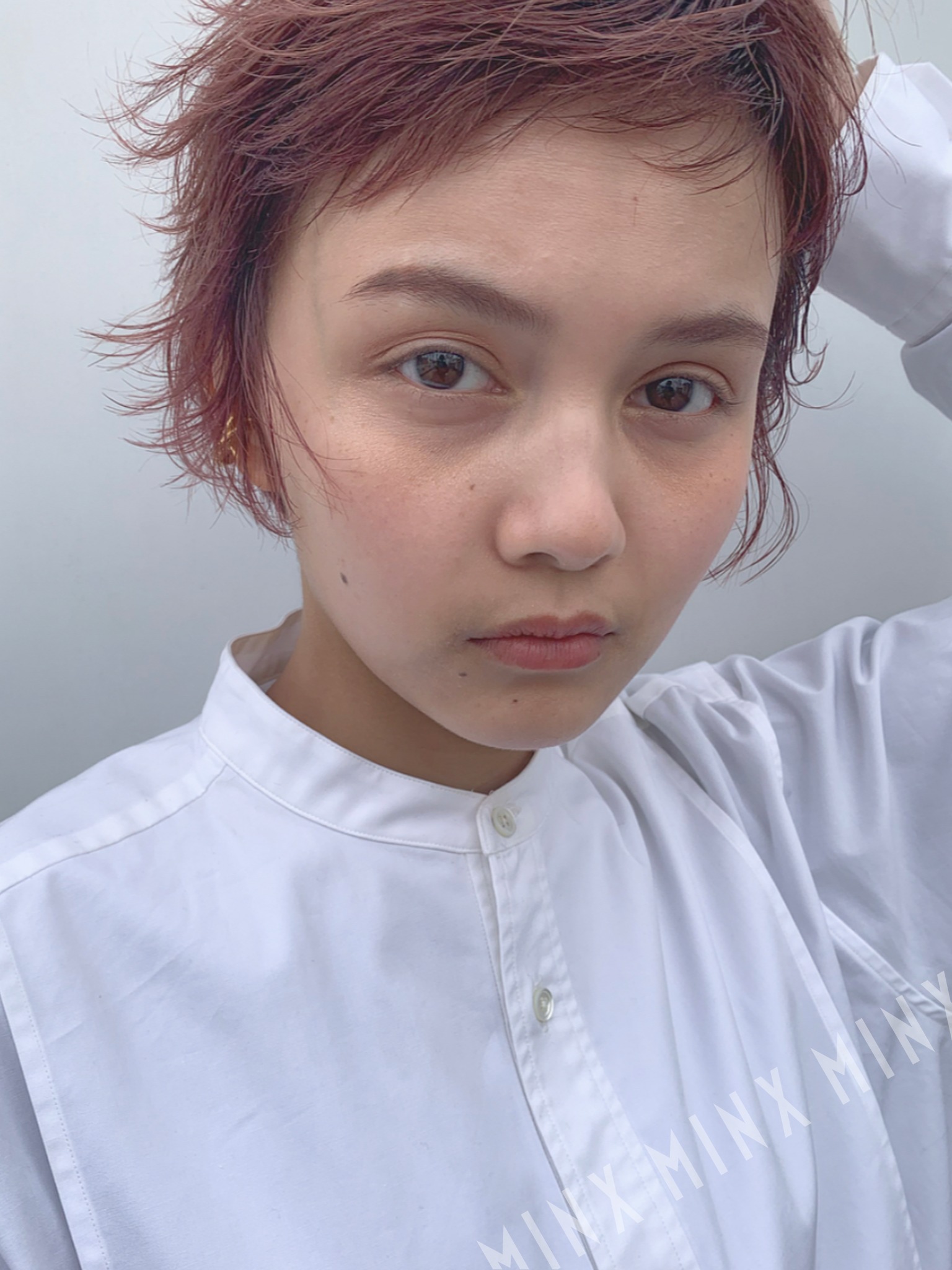 ピンクカラー ショート 表参道銀座原宿の美容院minx