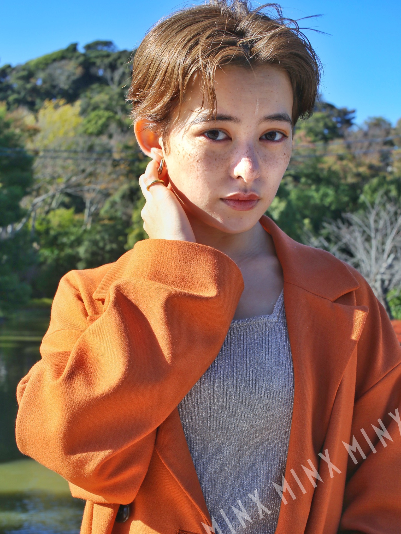 センターパートショートボブ 表参道銀座原宿の美容院minx