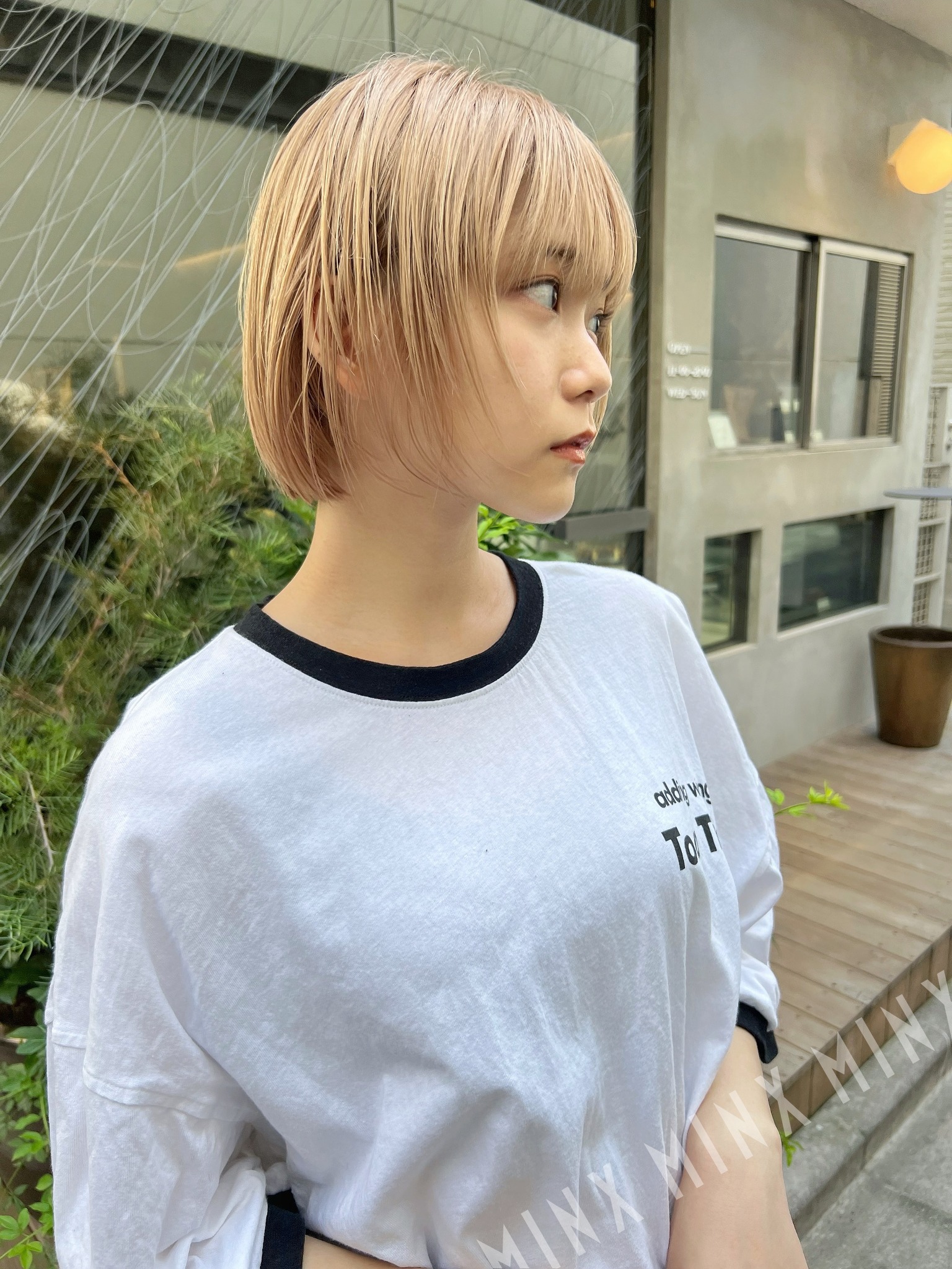 ハイトーン前上がりボブ | 表参道銀座原宿の美容院MINX