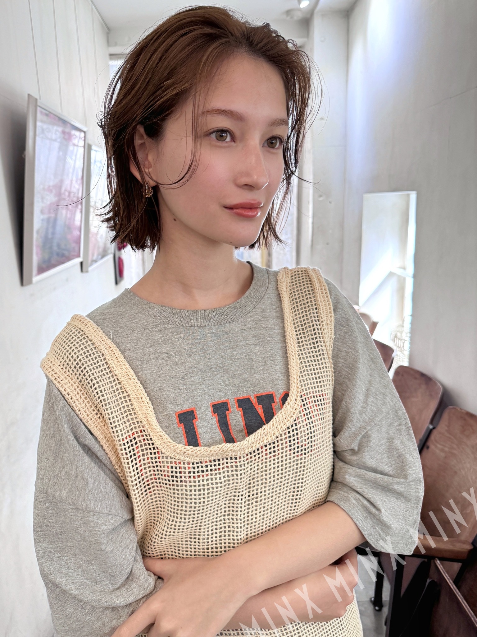 外国人風ニュアンスボブ | 表参道銀座原宿の美容院MINX