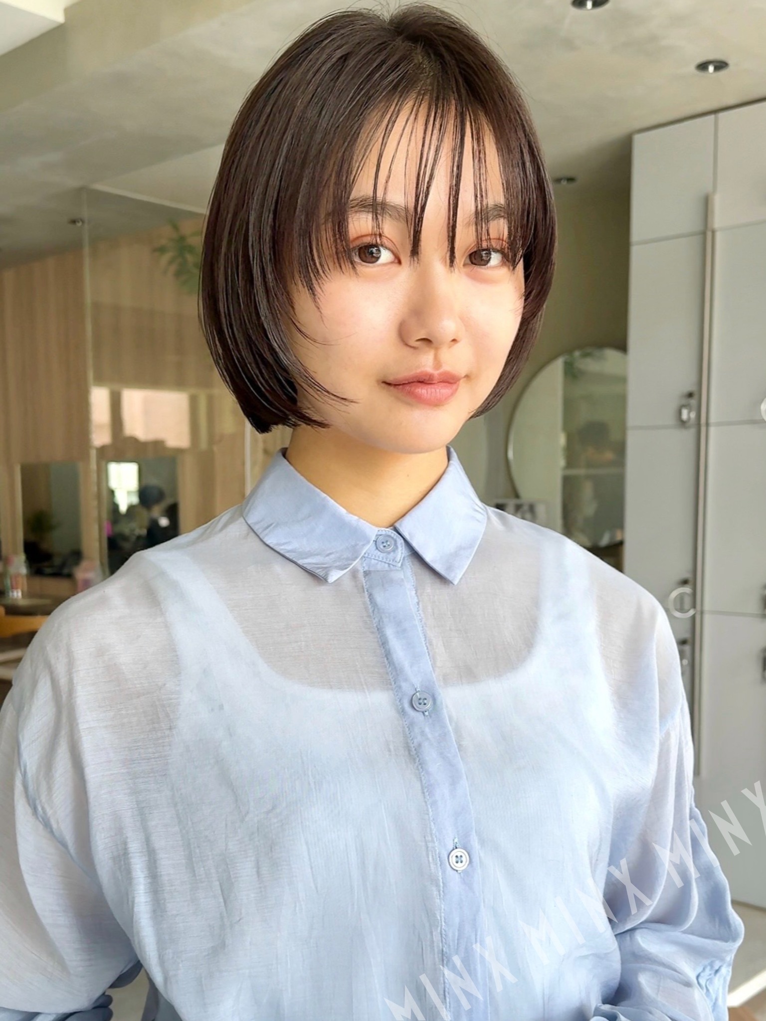 ぷつっと前上がりボブ | 表参道銀座原宿の美容院MINX