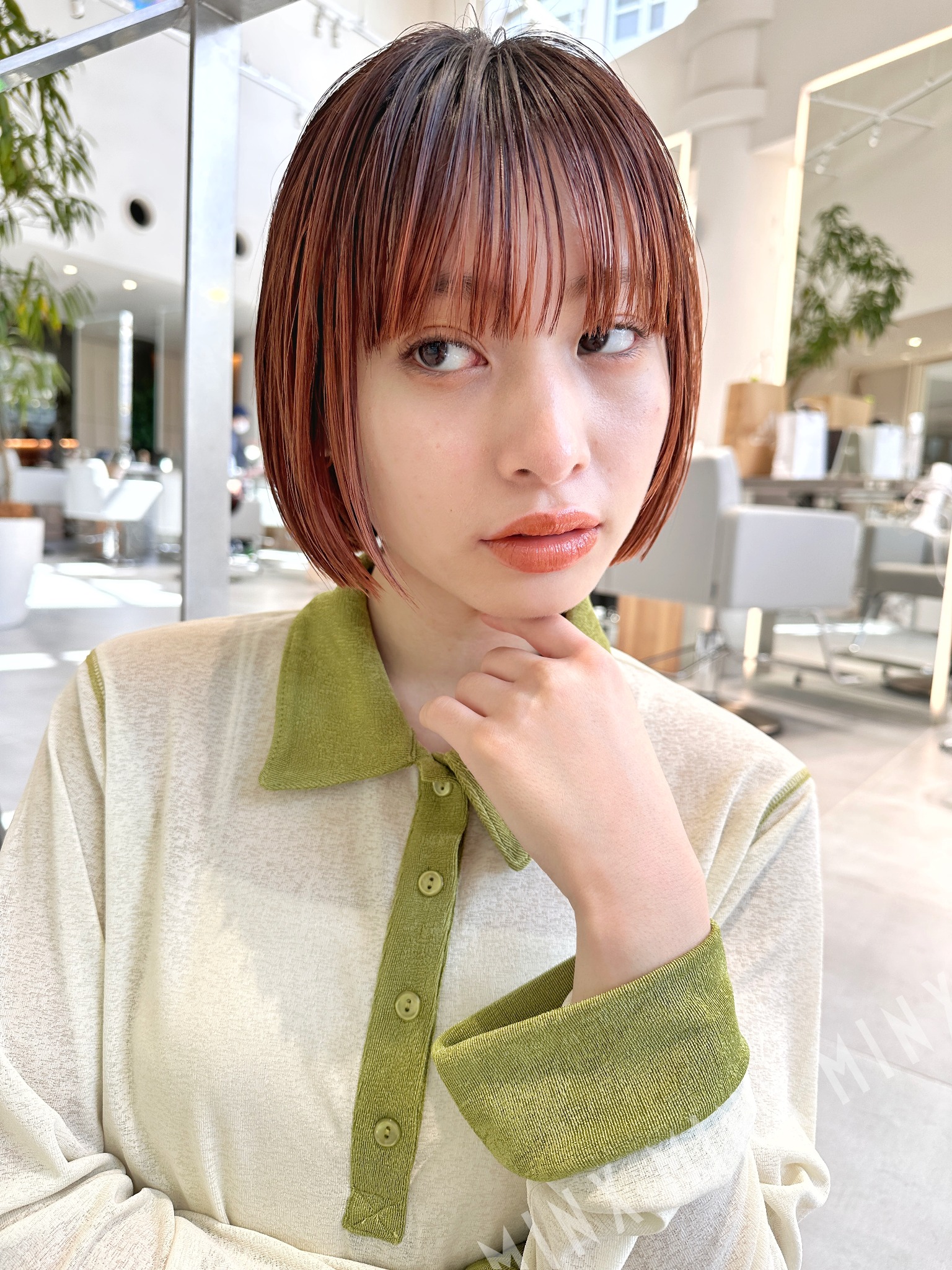 あご上ぷつっとボブ | 表参道銀座原宿の美容院MINX