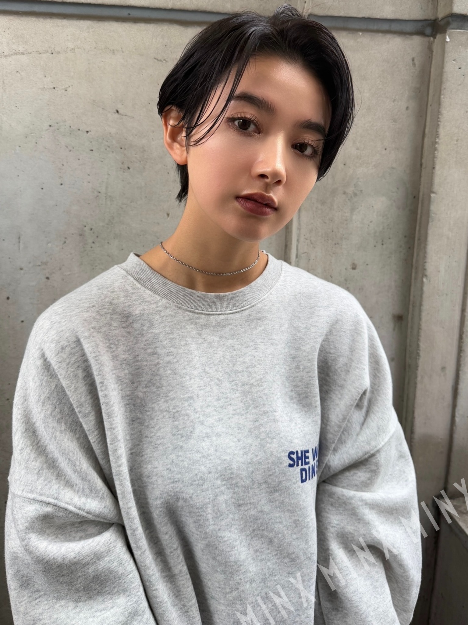 かきあげハンサムショート | 表参道銀座原宿の美容院MINX