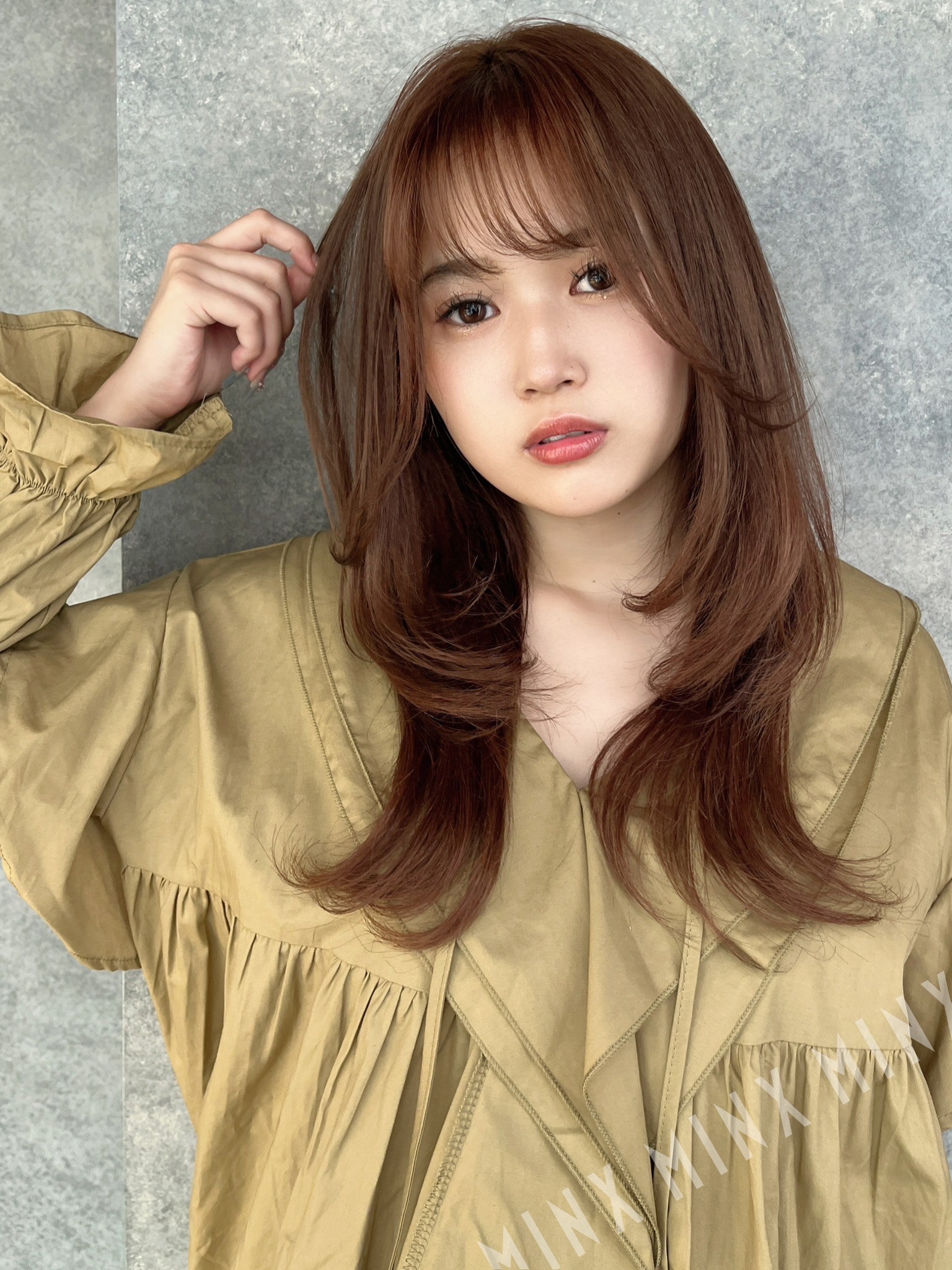 大人可愛い韓国風レイヤー | 表参道銀座原宿の美容院MINX
