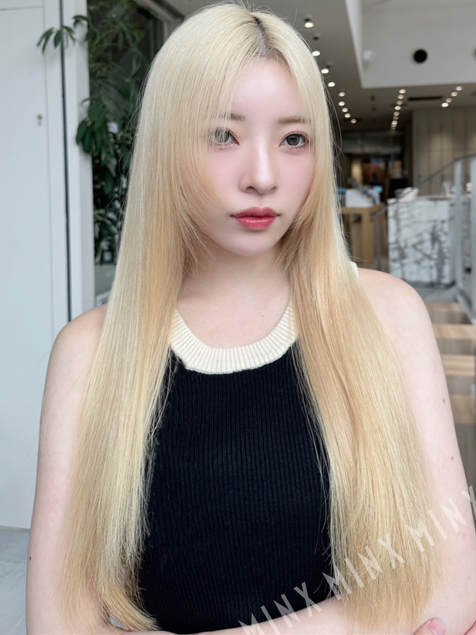 韓国風抜きっぱなしハイトーン | 表参道銀座原宿の美容院MINX