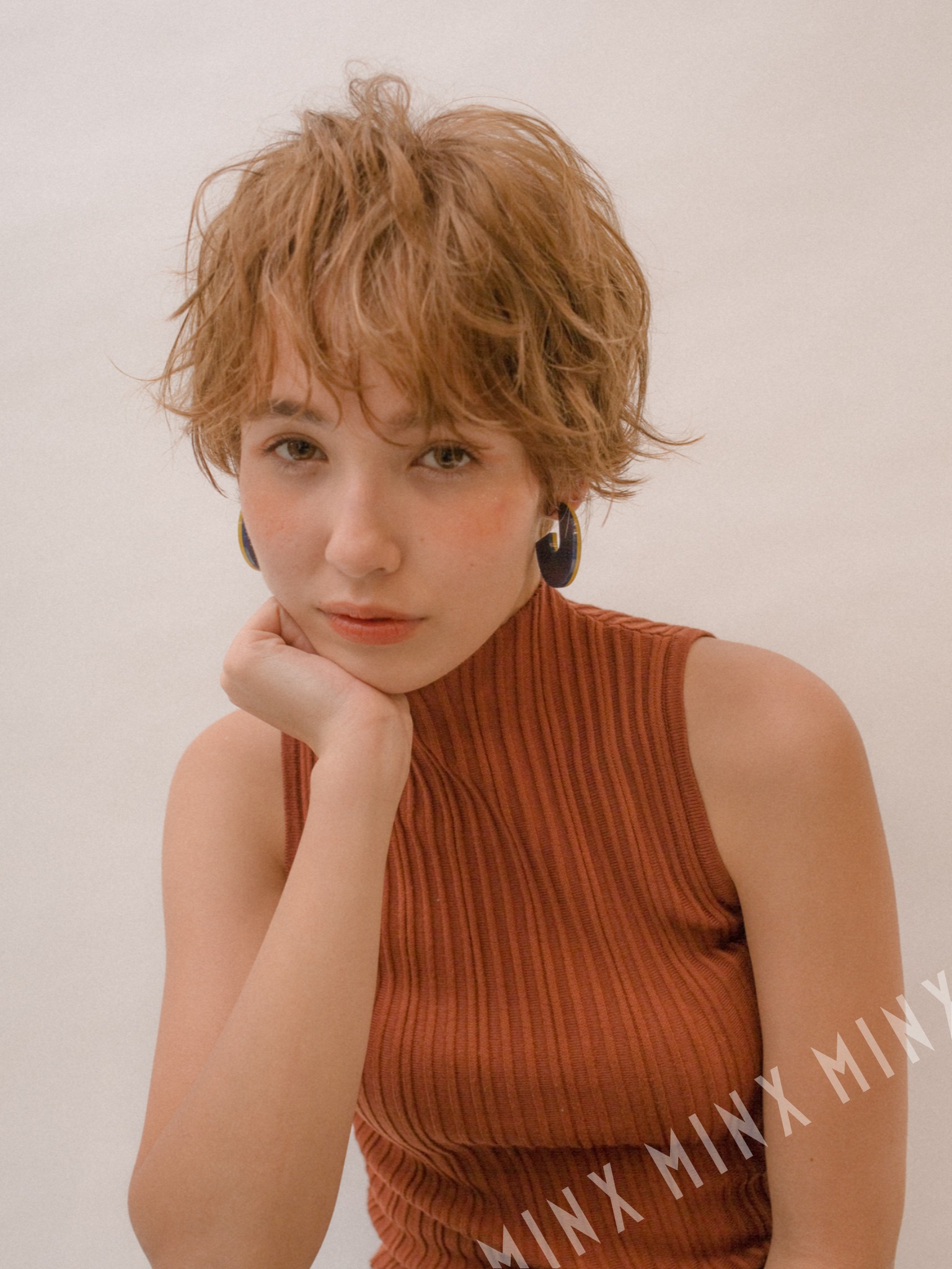 ゆるっとパーマショート 表参道銀座原宿の美容院minx