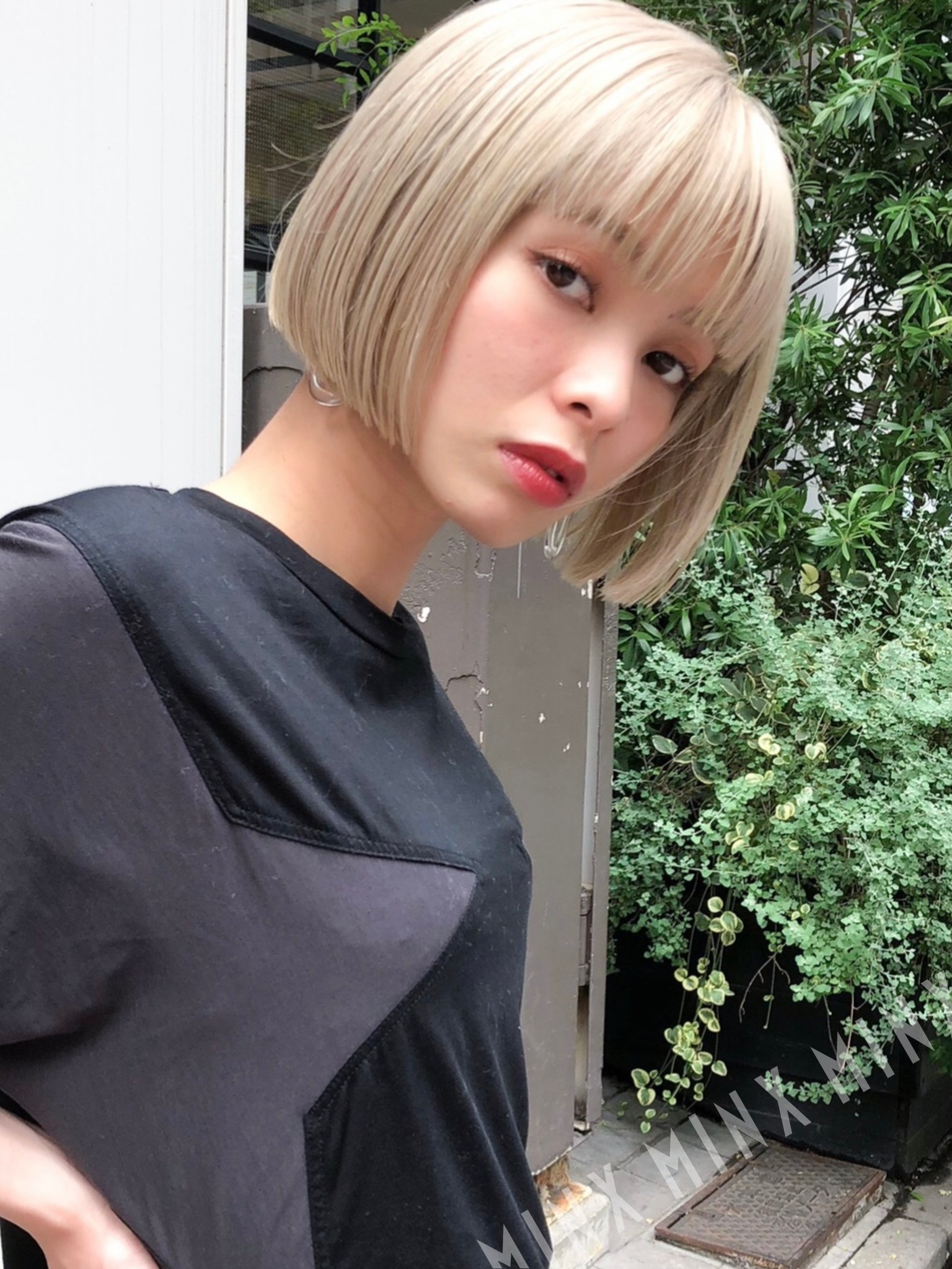 ハイトーンボブ 表参道銀座原宿の美容院minx